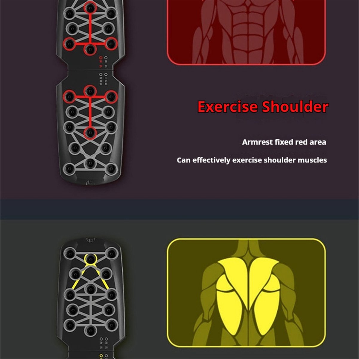 Push Up Board - Tabla de realce plegable portátil: herramienta