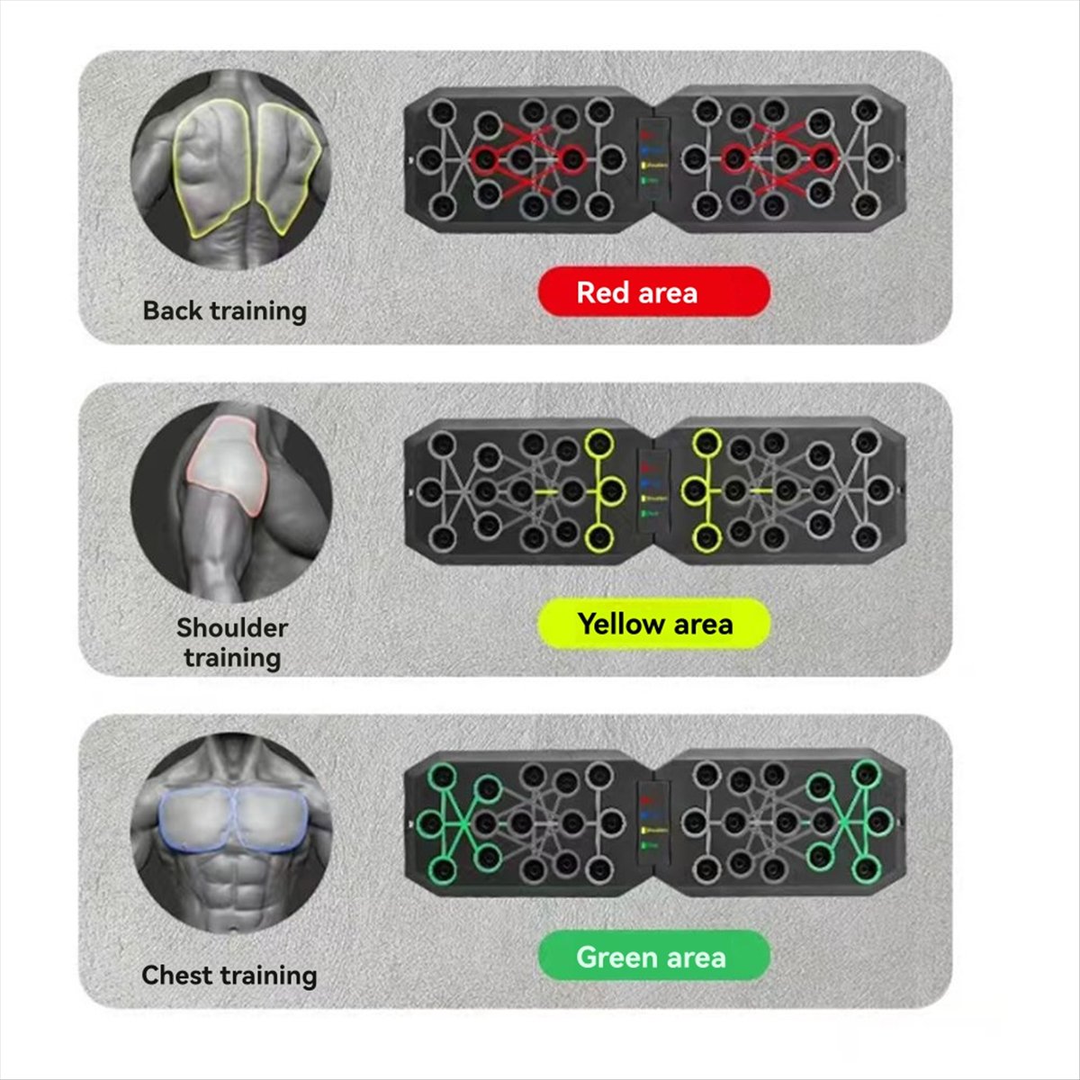 Push Up Board - Nuevo conjunto de tabla de flexiones