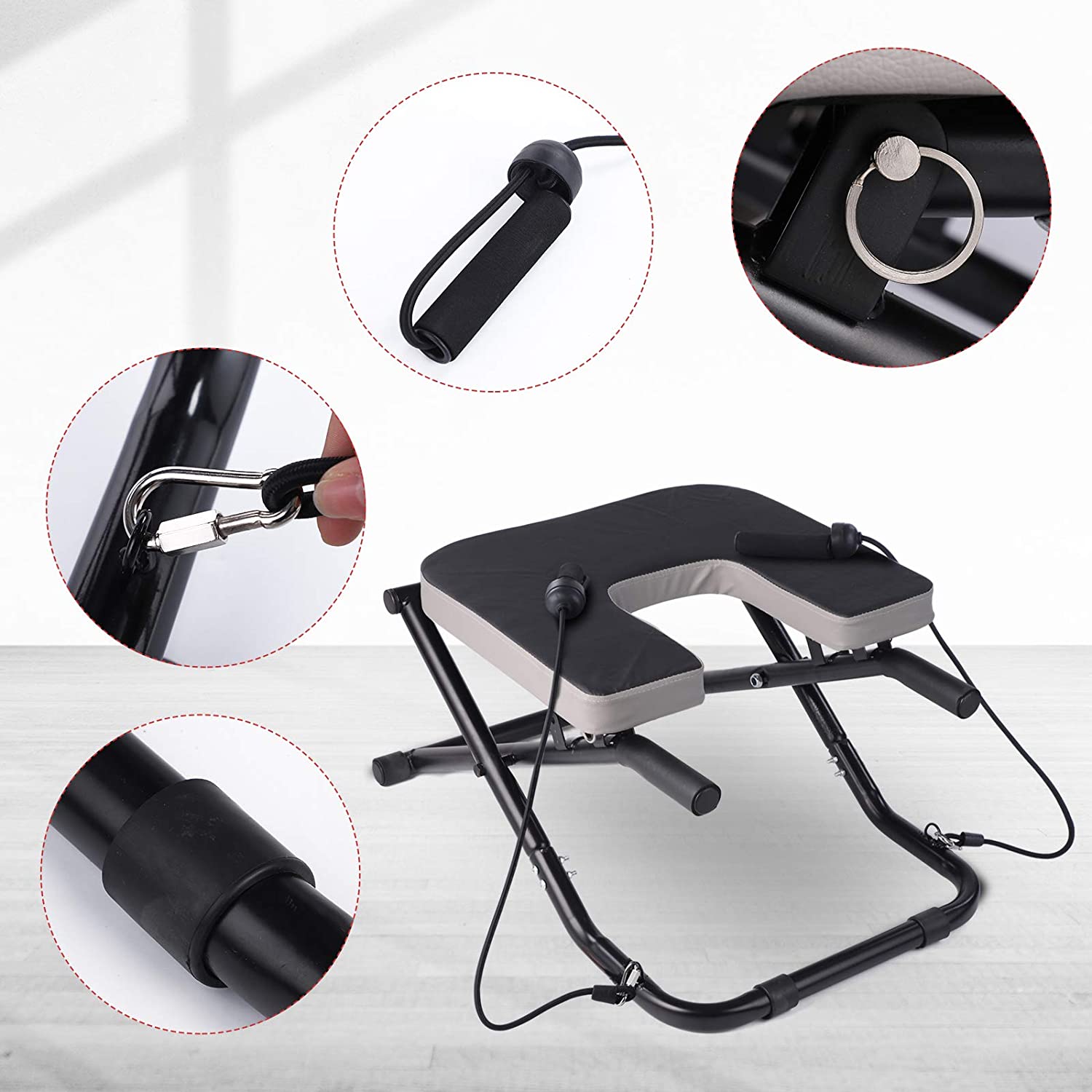 Silla de Yoga Plegable Ajustab - Yoga Fitness Resistance Band reseña y precio